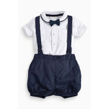 3pcs Gentleman Top+Bib Clothes